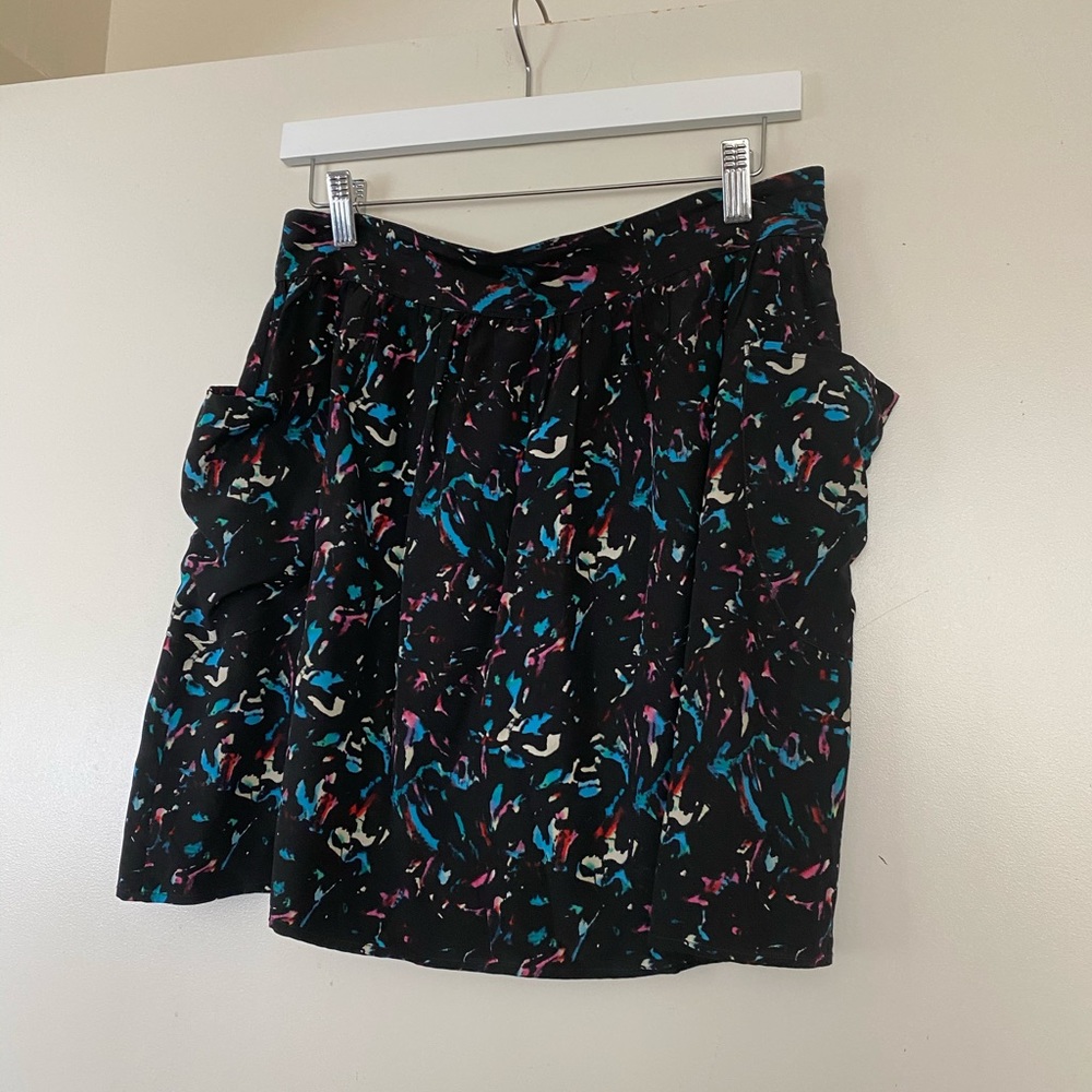 Myne Silk Mini Skirt - Picture 2 of 4